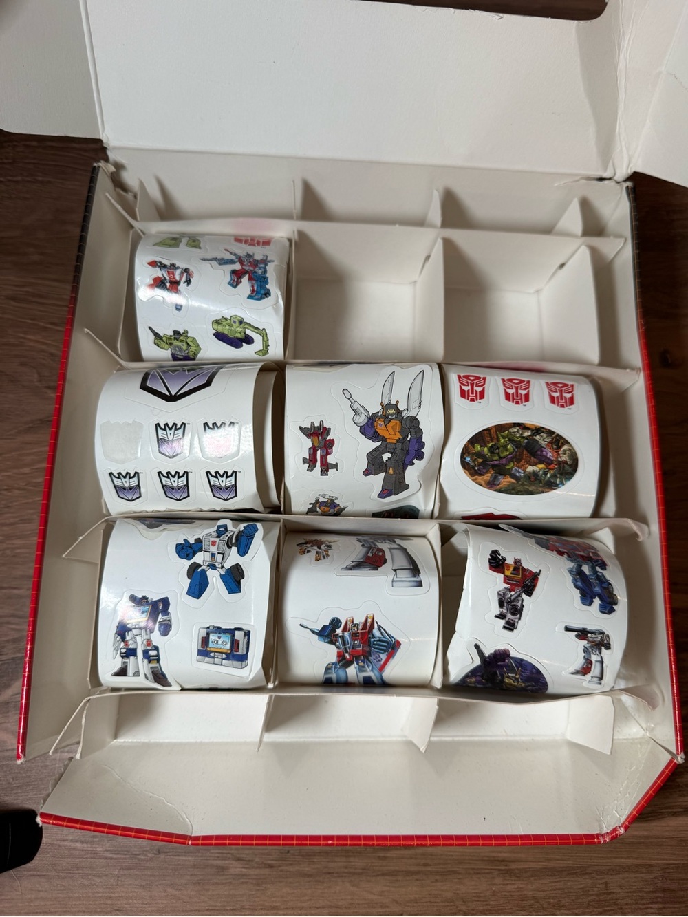 2004 Hasbro Transformers G1 Sticker Roll Box Set Incomplete - Picture 2 of 3